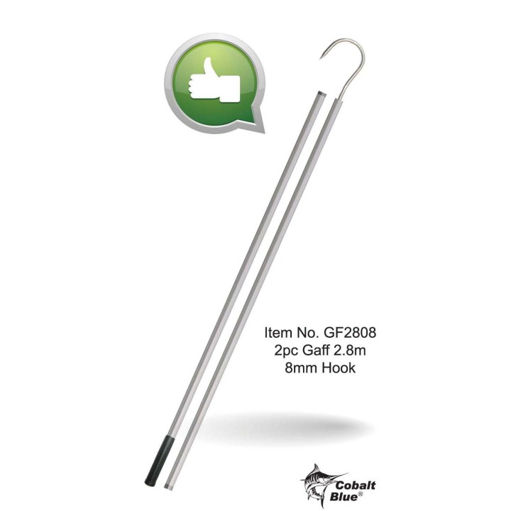 2pc Gaff 2.8m 8mm hook