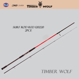 Timber wolf Surf Rod - Red 120220 - 2pce