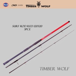 Timber wolf Surf Rod - Red 120320 - 3pce