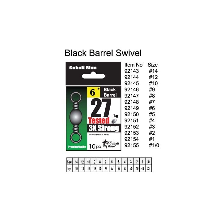 Black Barrel Swivel