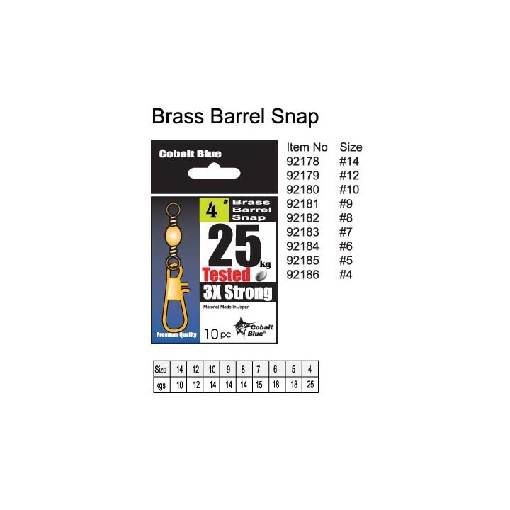 Brass Barrel Snap Swivel