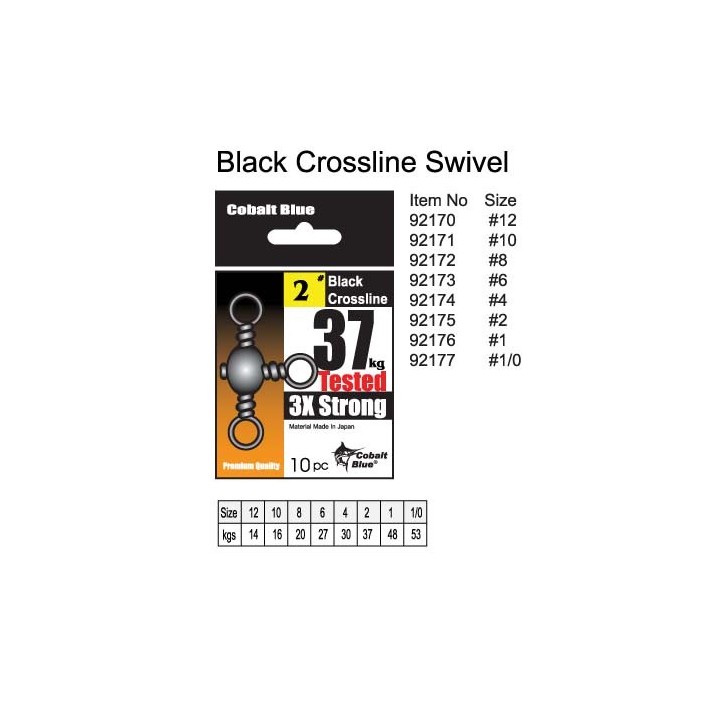 Black Crossline Swivel