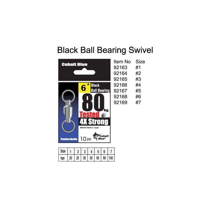Black Ball Bearing Swivel