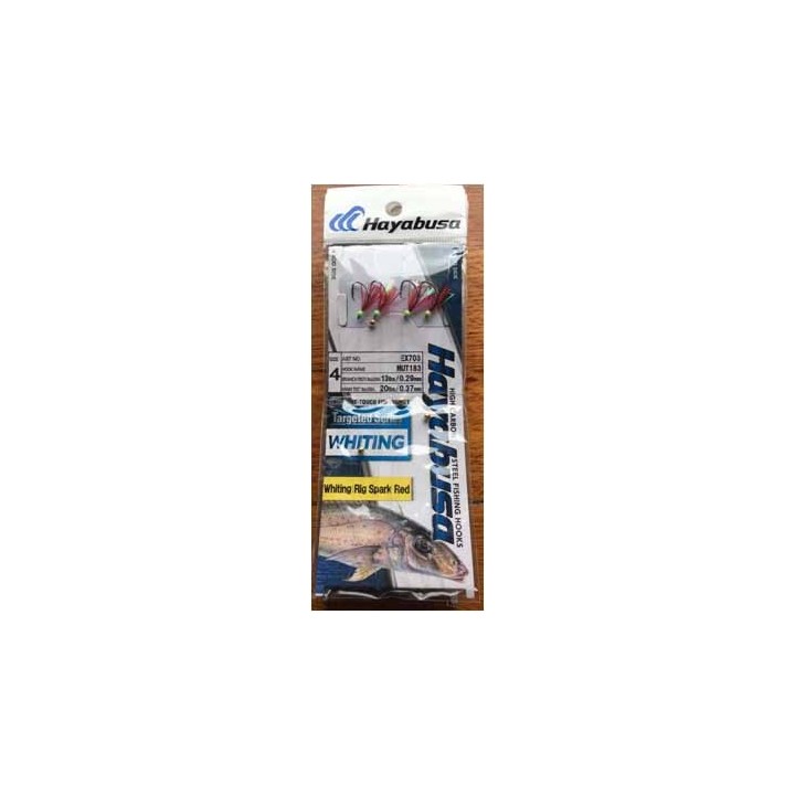 Hayabusa Whiting Rigs Twin Pac Spark Red