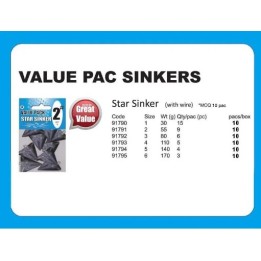Value Pack Sinker Star