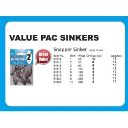 Value Pack Sinker Snapper