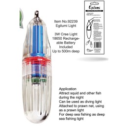 Egilumi Light W/18650 rechargeable battery
