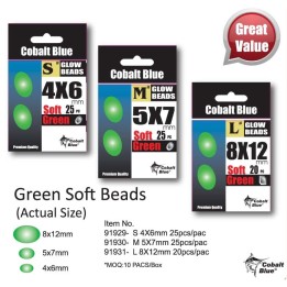 Lumo Green Soft Beads