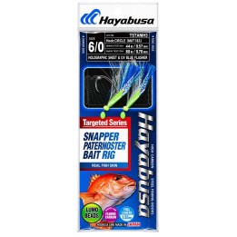 Hayabusa Snapper Rig Holo & UV Blue Flasher