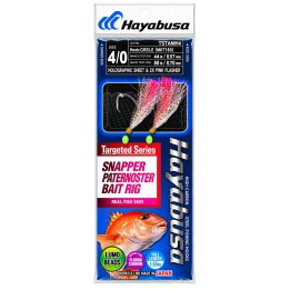 Hayabusa Snapper Rig-Holo＆2X Pink Flasher