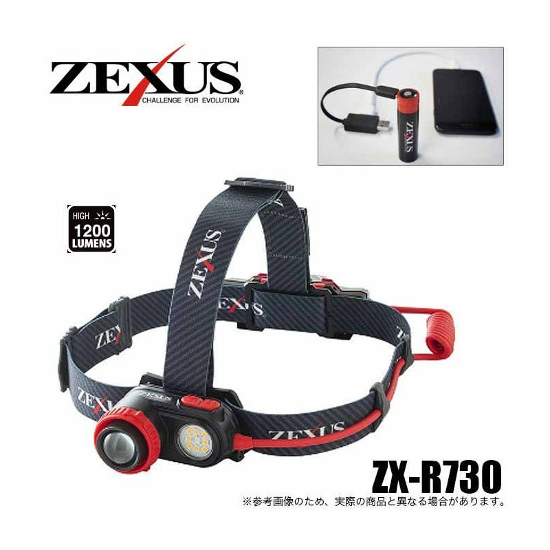 ZEXUS ZX-R730 - 1200LUMIN RECHARGEABLE HEADLAMP - Viva Fishing Australia