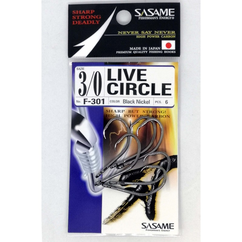 Sasame Hooks F301 Live Circle - Viva Fishing Australia