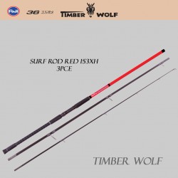 Timber wolf Surf Rod - Red 153XH - 3pce