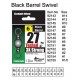 Black Barrel Swivel