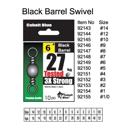 Black Barrel Swivel