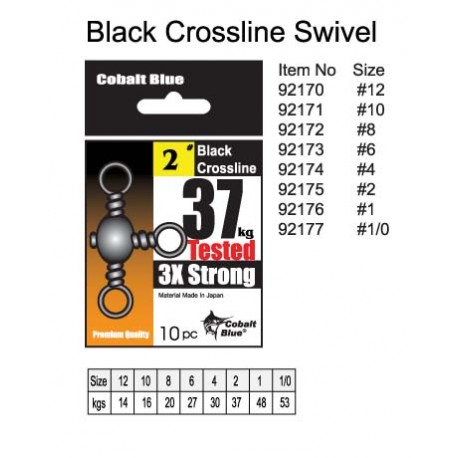 Black Crossline Swivel