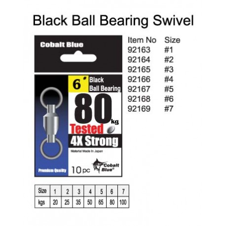 Black Ball Bearing Swivel