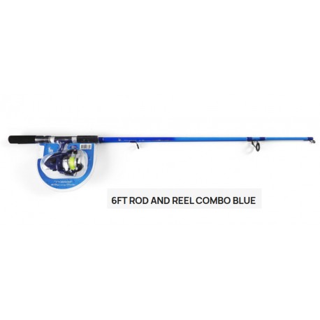 F10 Spin Rod 6' Combo Blue