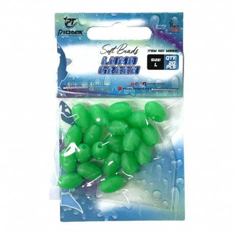 Force10 Soft Beads 20 Pac Grn