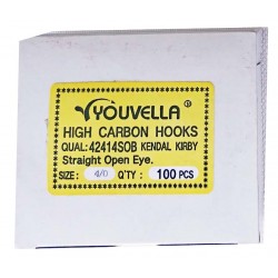 Youvella Gang Hook Bulk pac Box 100 Straight Open Eye