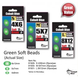 Lumo Green Soft Beads